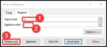copy and changing cell references by find and replace