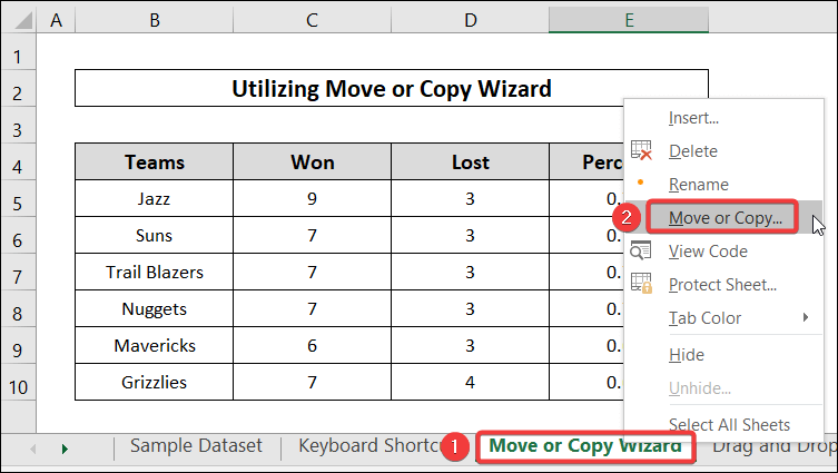 using Move or Copy wizard to copy Excel sheet with formulas to another workbook